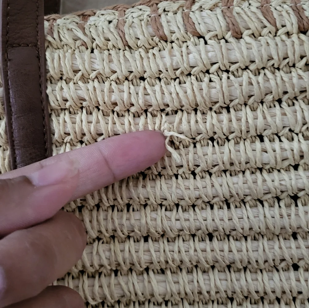 Talbots Straw Tote Purse - Picture 12 of 14